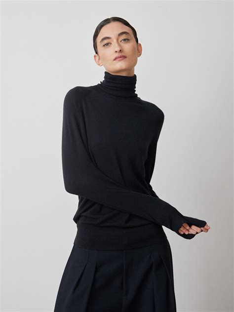vicuna vicuna roll neck sweater knitbrary