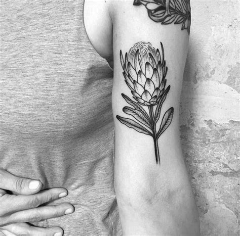 Protea Flower Tattoo