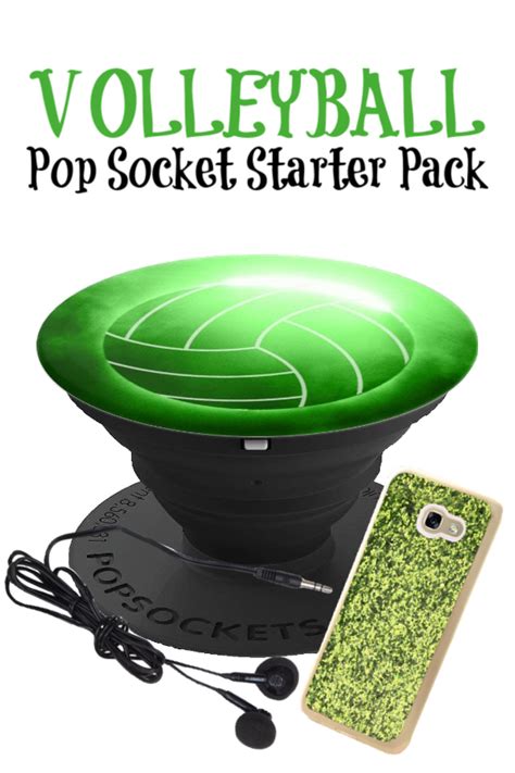 Volleyball Pop Socket Starter Pack A Great Stocking Stuffer Or T