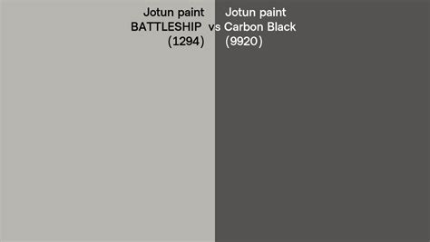 Jotun Paint BATTLESHIP Vs Carbon Black Side By Side Comparison