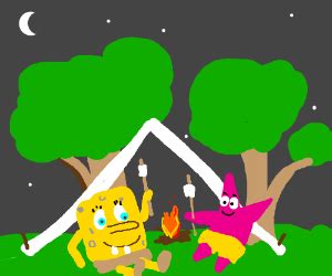 Camping w/ Spongebob! (And Patrick) - Drawception