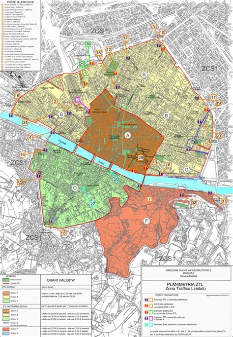 Mappa ZTL Mappa Firenze Mappe