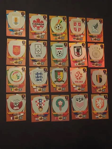 COPPA DEL MONDO Panini 2022 FIFA Qatar 2022 Adrenalyn XL 20 Carte Team