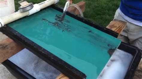 Homemade Miller Table Water Table Fine Gold Recovery Part 1 Youtube