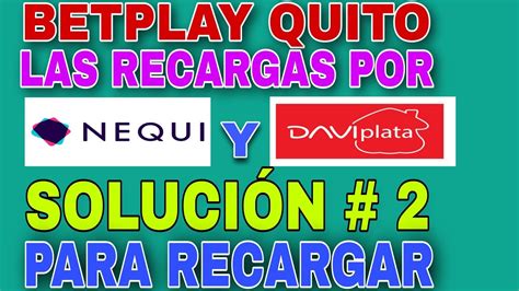 CÓMO RECARGAR BETPLAY CON NEQUI O DAVIPLATA FACIL Y RÁPIDO EN MINUTOS