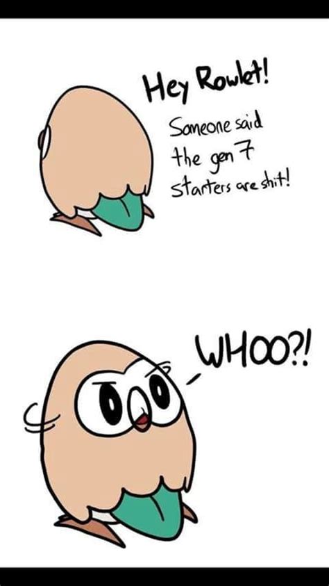 Rowlet Memes Pokémon Amino