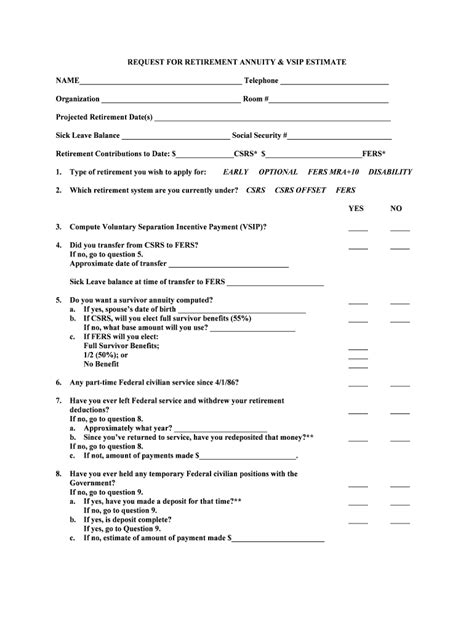 Fillable Online Oro Doe Request For Retirement Annuity Doc Oro Doe