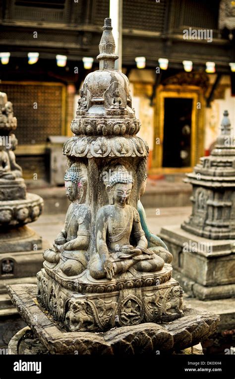 Small Stupa In Buddhist Temple Kathmandu Nepal Stock Photo Royalty