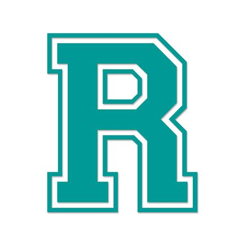 Teal Varsity Letter R