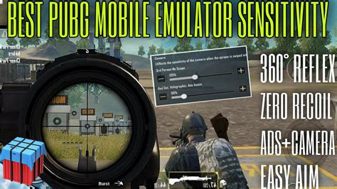 PUBG Mobile Emulator Sensitivity ADS Setting Best PUBG Mobile