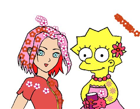 Dibujo De Sakura Y Lisa Pintado Por En Dibujos Net El D A A