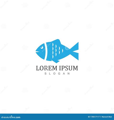 Modelo De Logotipo De Peixe Símbolo De Vetor Criativo Ilustração do