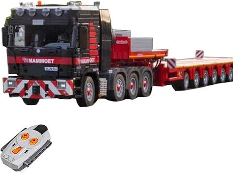 Yuge Technic Rc Vrachtwagen Met Aanhanger Klembouwstenen