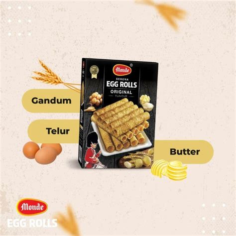 Monde Cookies Serena Egg Roll Gr All Varian Lazada Indonesia