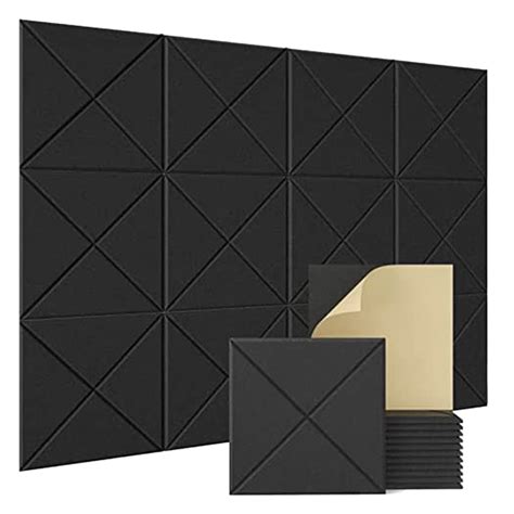 12 Pack Self Adhesive Acoustic Panels Acoustic Foam Panels Acoustic