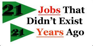 Jobs That Didnt Exist Years Ago Info Graphics