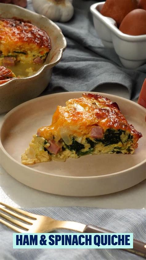 This Ham Spinach Quiche Is As Simple As It Gets Recipe In 2024