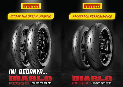 Perbedaan Ban Pirelli Diablo Rosso Sport Dan Corsa Ii