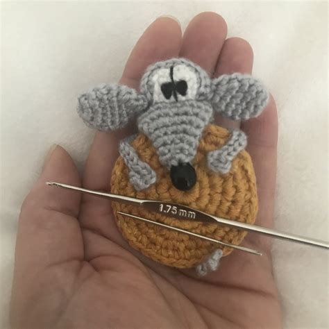 Crochet Pattern Rat Or Mouse With A Cheese Amigurumi Etsy Uk