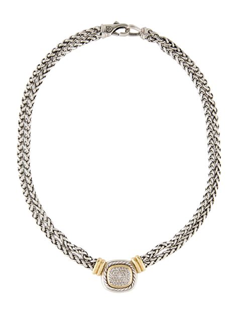 David Yurman Albion Double Wheat Chain Necklace K Yellow Gold