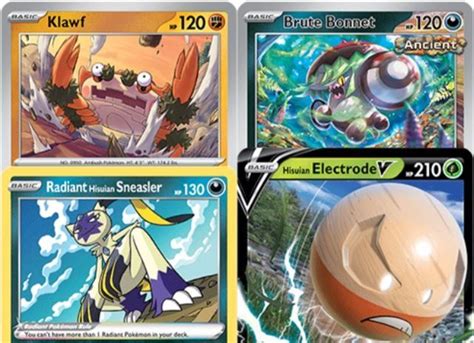 Pokemon TCG Klawf Hisuian Electrode V Deck Hobbies Toys Toys