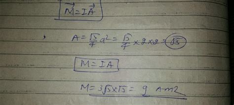 Figure Shows A Square Current Carrying Loop ABCD Of Side 2 M And