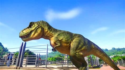 T Rex Green Breakout Jurassic World Evolution Dinosaurs Youtube