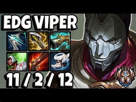 Jhin Vs Miss Fortune ADC EDG Viper Ranked Challenger EUW Patch 11