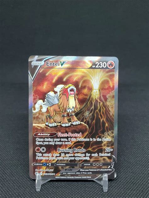 Entei V GG36 GG70 Full Art NM M Crown Zenith Pokemon Card Values MAVIN