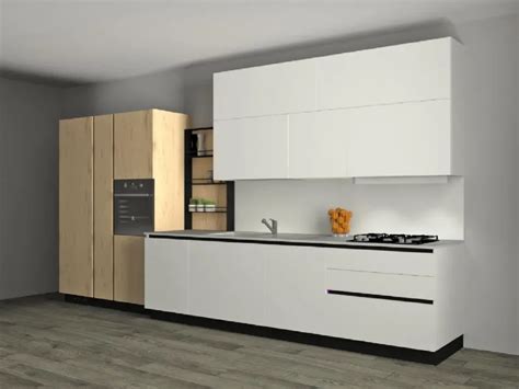 Cucina Bianca Moderna Lineare Infinity Stosa A Soli 7670€