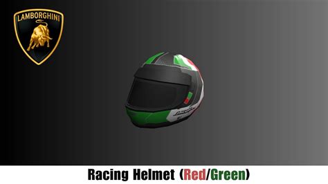 How to get the Racing Helmet (Red/Green) in Roblox Lamborghini Lanzador Lab