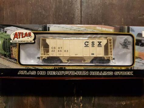 Atlas Ps 2 Covered Hopper Csx Ho Scale 3829247360