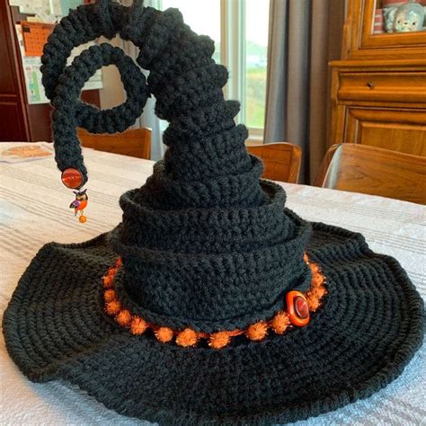 Crochet Witch Hat Pattern Twisted Fairy Wizard Fantasy Cosplay Etsy In 2021 Halloween