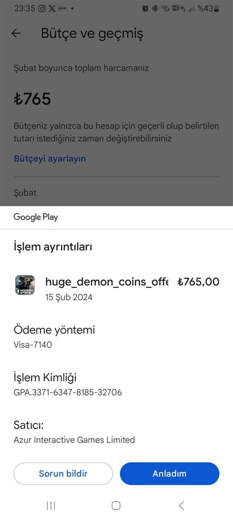 Google Play Bilgim D Nda Lem Yap Lm Ikayetvar