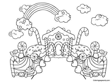 Candyland Coloring Pages Printable For Free Download