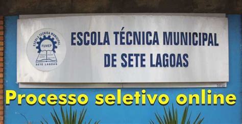 Cecon Prefeitura Municipal De Sete Lagoas Escola T Cnica Realiza