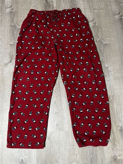 Polo Ralph Lauren Mens Large Pajama Pants Red Teddy … Gem