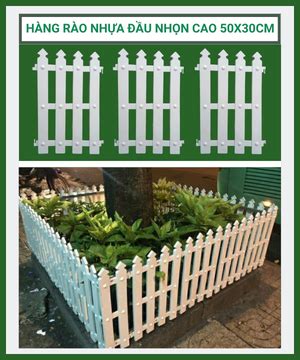 hang rao nhua xcm khong chan cam hang rao trang tri vuon sai gon