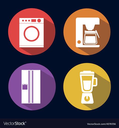 Home appliances Royalty Free Vector Image - VectorStock