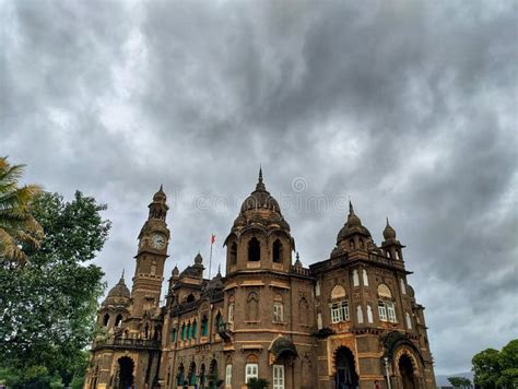 New Palace or Shahu Palace, Kolhapur City. Heritage Structure Built in Black Polished Stone ...