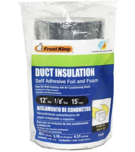 Frost King Fv516 Foam And Foil Duct Insulation 12 Duct Insulation Insulation Duct