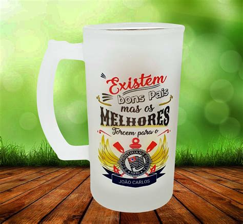 Caneca Existem Bons Pais Mas Melhores Torcem para Coringão Canequinha