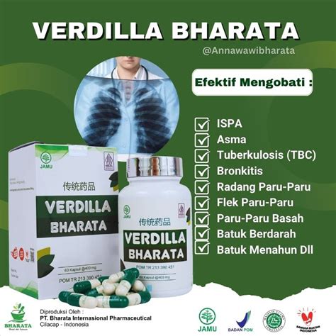 Jual Verdilla Bharata Obat Paru Paru Tbc Asma Paling Ampuh Kemasan 500g