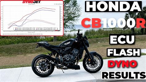 Honda CB1000R ECU Flash And Dyno Results Full Black Widow Exhaust