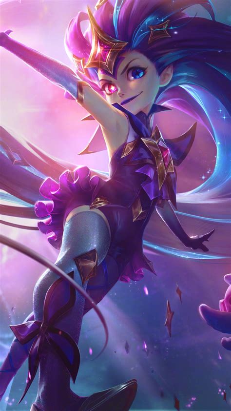 Zoe, LoL, Star Guardian, Splash Art, 8K, #3.824 Wallpaper iPhone Phone