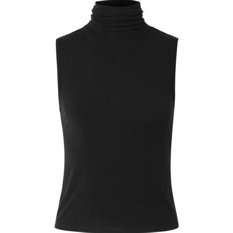 Theory Wendel Stretch Jersey Turtleneck Top €110 Liked On Polyvore