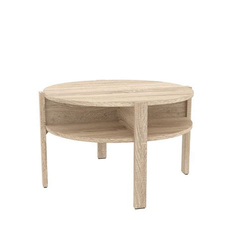 Couchtisch Tobago Sonoma Eiche Nachbildung Rund Ø ca 75 cm