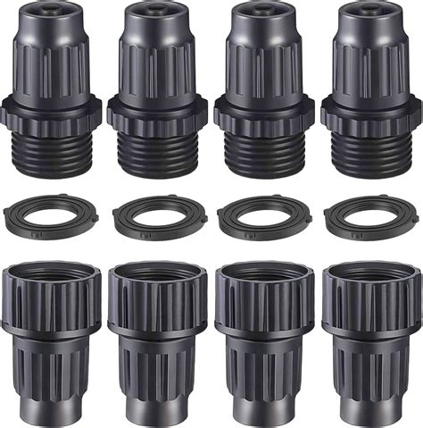 Ecoespti Expandable Garden Hose Repair Kit Plastic Garden Hose Connector Male And