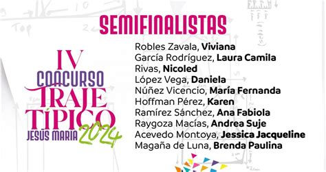 FUERON SELECCIONADOS SEMIFINALISTAS DEL IV CONCURSO DE TRAJE TÍPICO