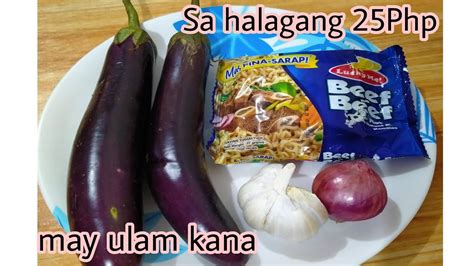 Swak Sa Budget Talong Noodles May Ulam Kana Youtube